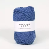 Rauma: 3-tr. Strikkegarn, 138, Bondeblå