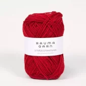 Rauma: 3-tr. Strikkegarn, 144, Mørk rød
