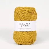Rauma: 3-tr. Strikkegarn, 150, Sennepsgul