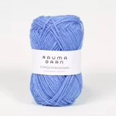 Rauma: 3-tr. Strikkegarn, 155, Himmelblå