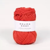 Rauma: 3-tr. Strikkegarn, 157, Korallrød