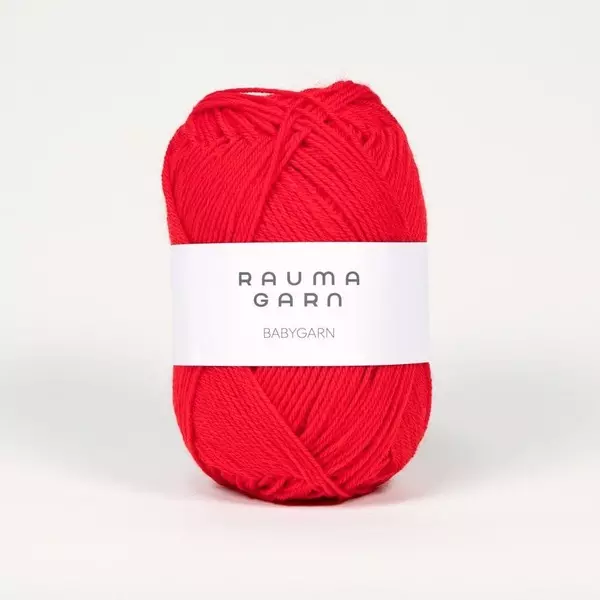 Rauma: Babygarn, 18, Rød