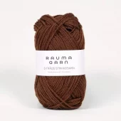 Rauma: 3-tr. Strikkegarn ,199, Rødbrun