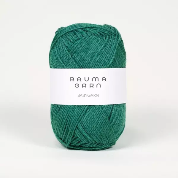 Rauma: Babygarn, 32, Mørk grønn