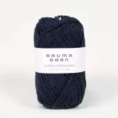Rauma: 3-tr. Strikkegarn, 1387, Mørk blågrå
