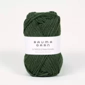 Rauma: 3-tr. Strikkegarn, 1561, Mørk mosegrønn