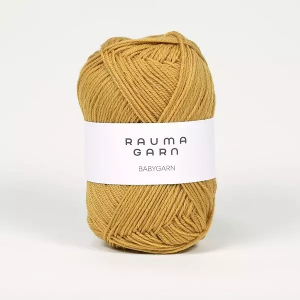 Rauma: Babygarn, 150, Sennepsgul