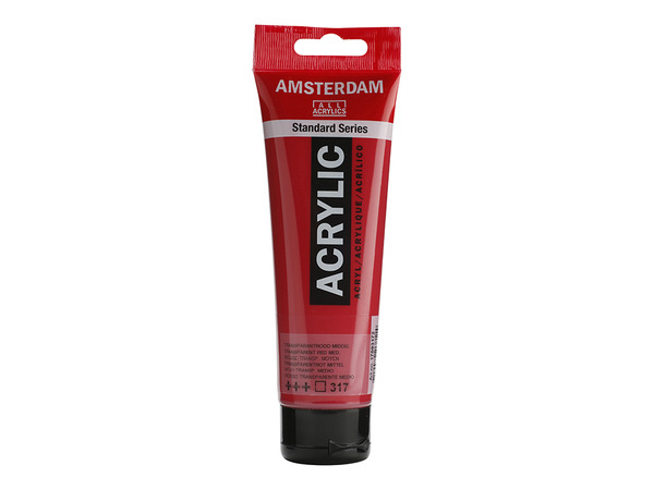 Amsterdam Standard 120ml - 317 Transp. red medium