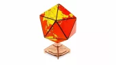 EWA: Icosahedral Globe Red