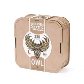 EWA: Box, Wooden Puzzle Owl L