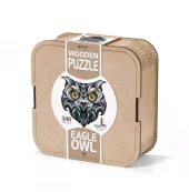 EWA: Box, Wooden Puzzle Eagle Owl L