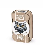 EWA: Box, Wooden Puzzle Eagle Owl M