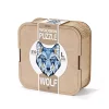 EWA: Box, Wooden Puzzle Wolf L