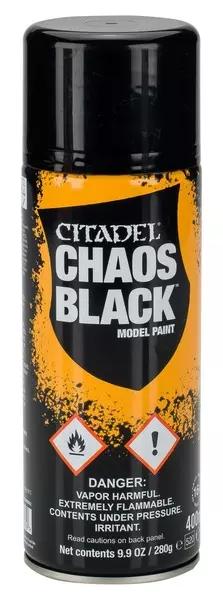 Citadel Colour: Spray, Chaos Black