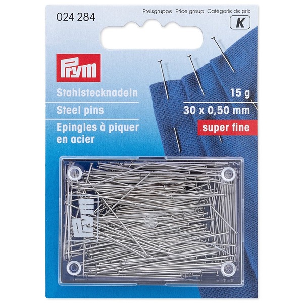 Prym Knappenåler 30mm 15g - Stål