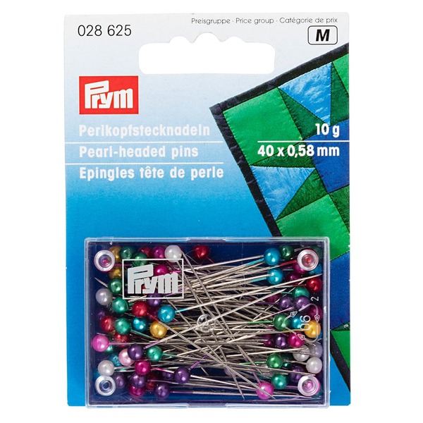Prym Knappenåler Perlemorhode 40x0,58mm 10g