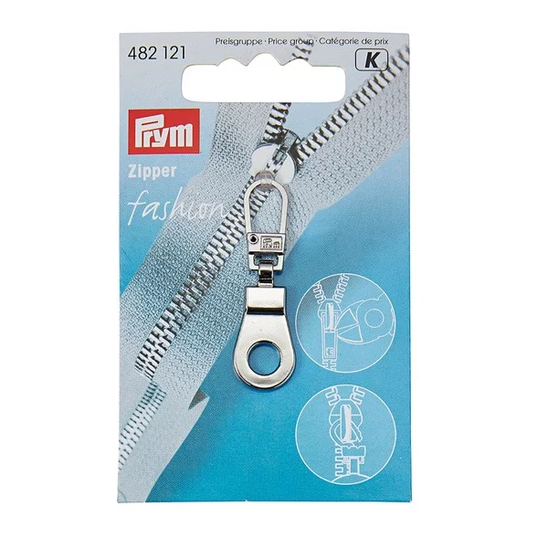 Prym Zipper pullers Eyelet metal silver