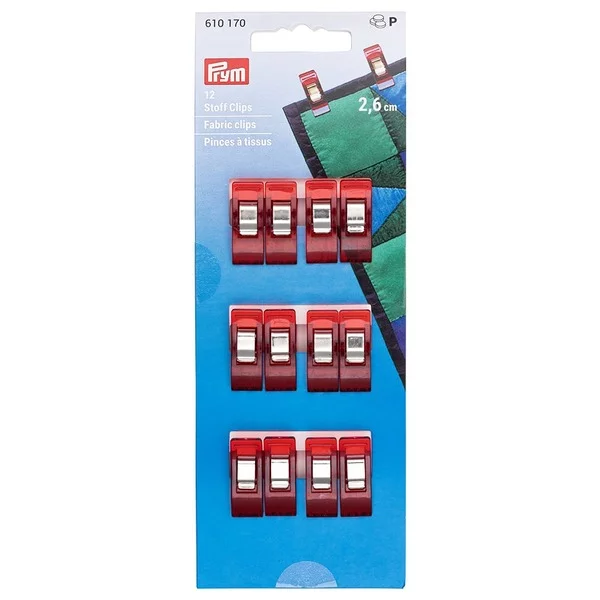 Prym Stoffklips 2,6cm – 12stk