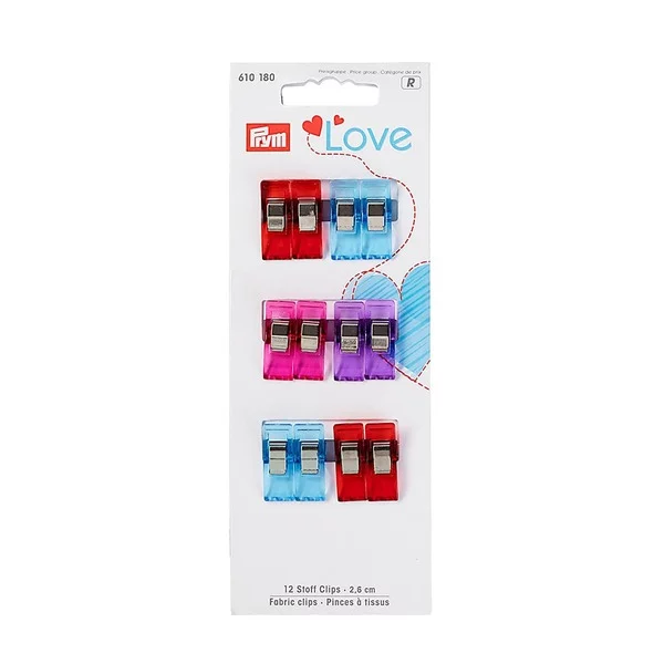 Prym Love - 12 Stoffklips - 2,6cm