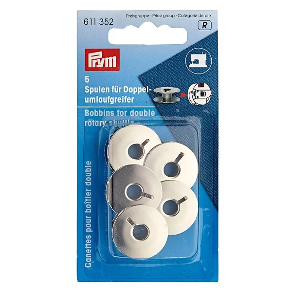 Prym Bobbins for double rotary shuttle metal 21.9 mm