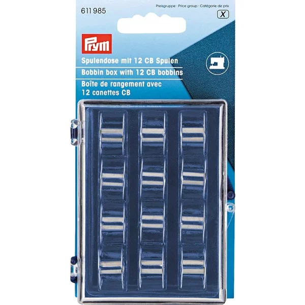 Prym Bobbin box m/12 metallunderspoler CB
