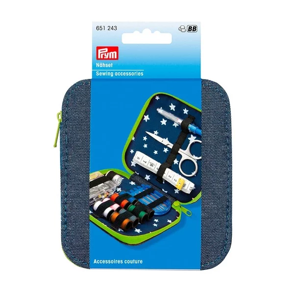 Prym Sewing kit denim zip fastener green
