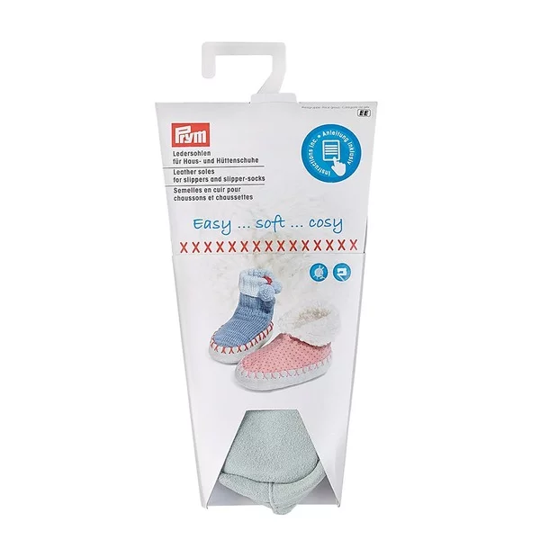 Prym Lærsåler til tøfler - Grå - Str 27 -29