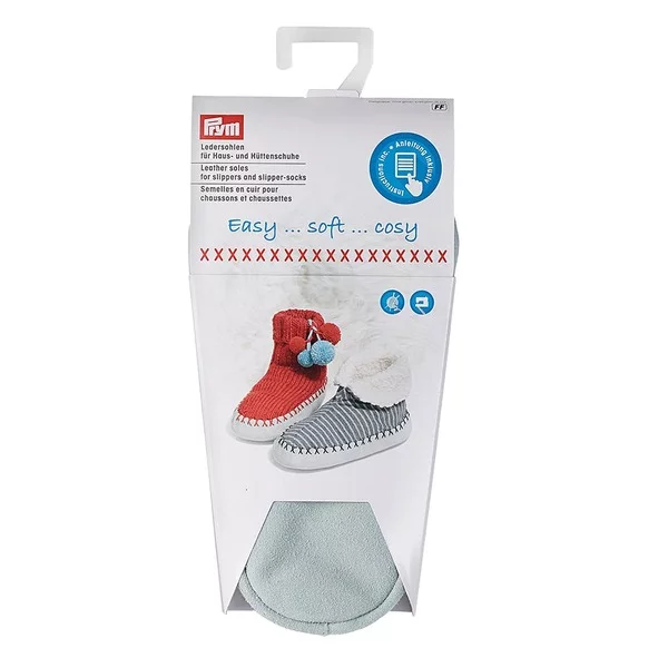 Prym Lærsåler til tøfler - Grå - Str 33-35