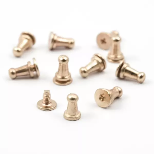 Metallknapp Gull 0011