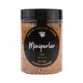 Kakestrø Miniperler Gull Metallic 1mm 90g