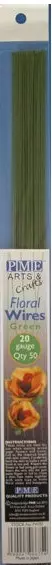 Blomsterwire Grønn 50stk