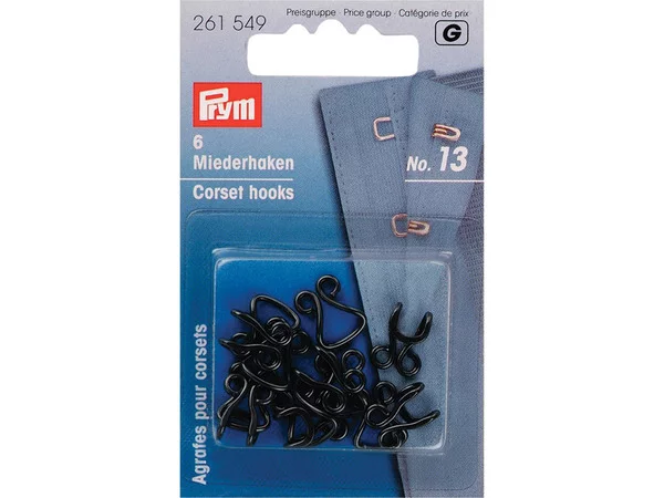 Prym Hekter  6 stk. sort no. 13