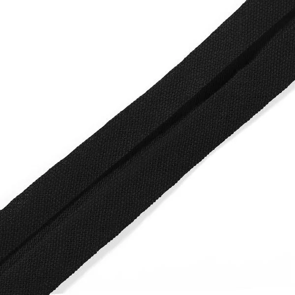 Prym Skråbånd 20mm 3m - Sort bomull