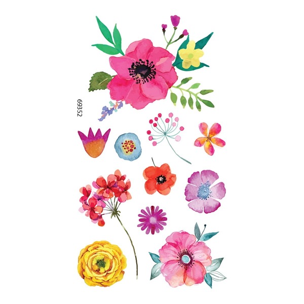 Tattoo Flower Glitter