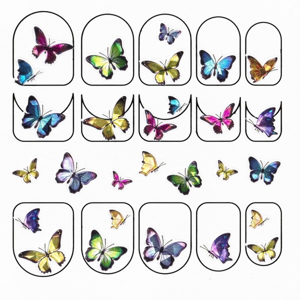 Neglstickers Butterfly
