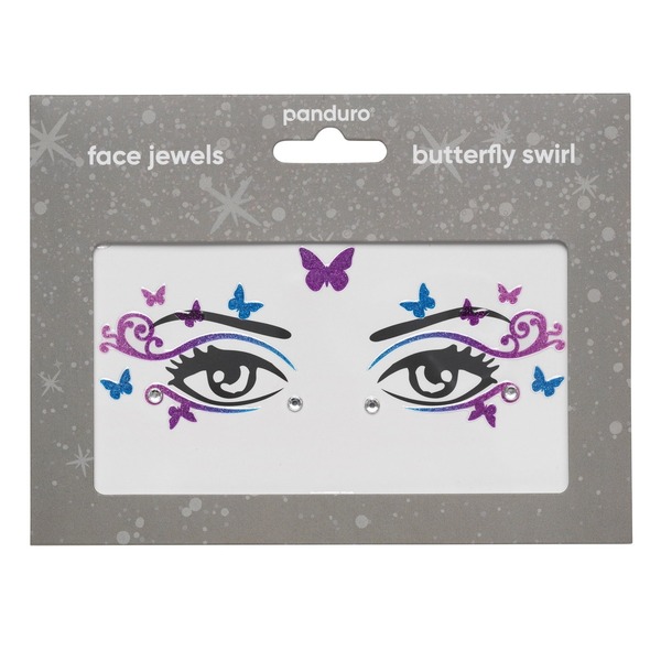 Face Jewels Butterfly Swirl