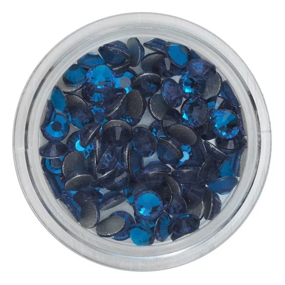 Ansiktsperler Akvamarin (U)