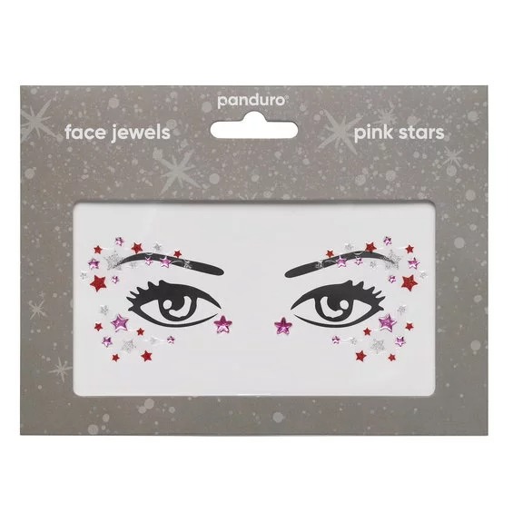 Face Jewels Pink Stars (U)