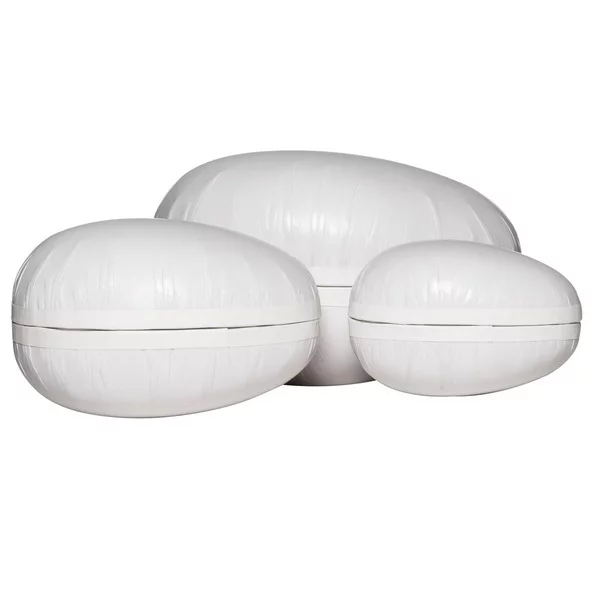 Sett Pappegg 3-pakning Hvite