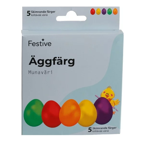 5 Perlemorskimrende Eggfarger