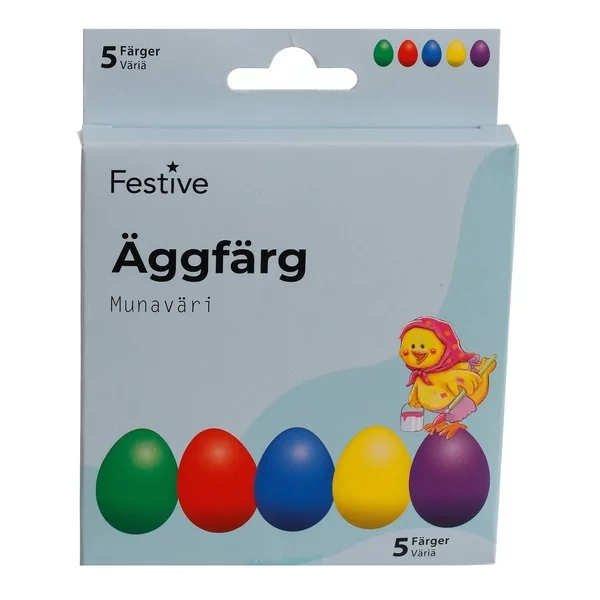 5 Stk. Sterke Eggfarger