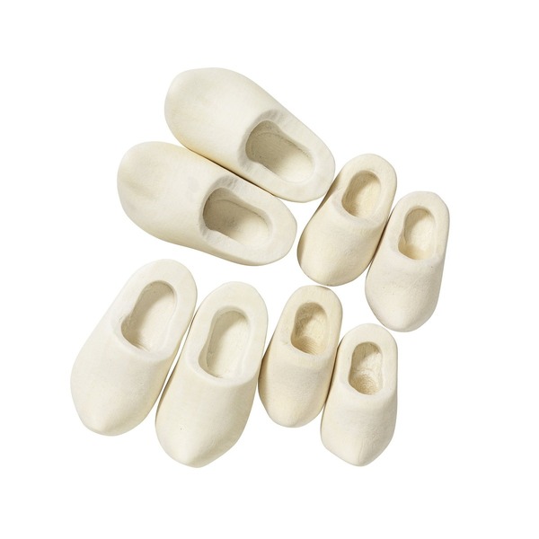 Miniatyr Tretøfler 4 Par