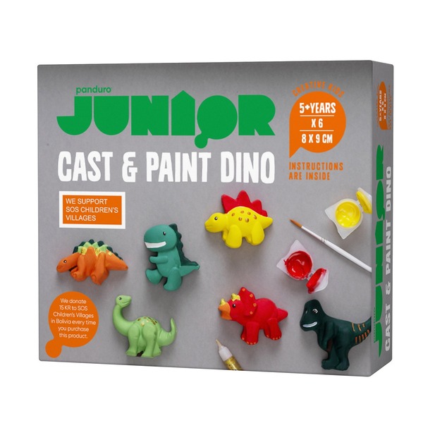 Diy-kit Dinosaurer I Gips