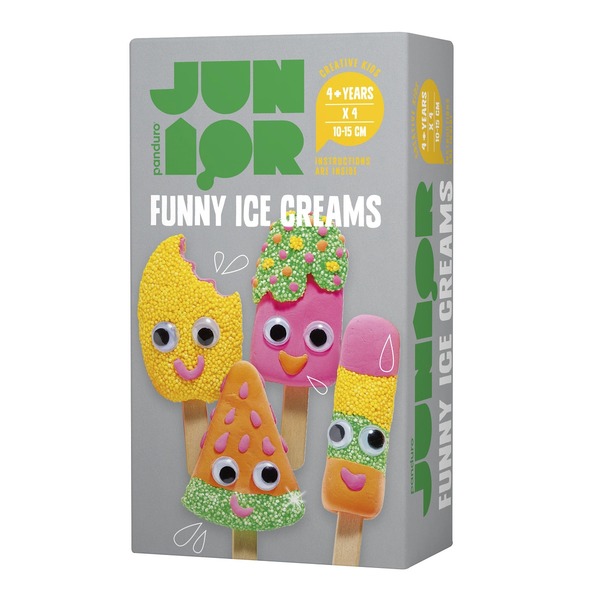 Diy Kit Funny Ice Creams 4stk