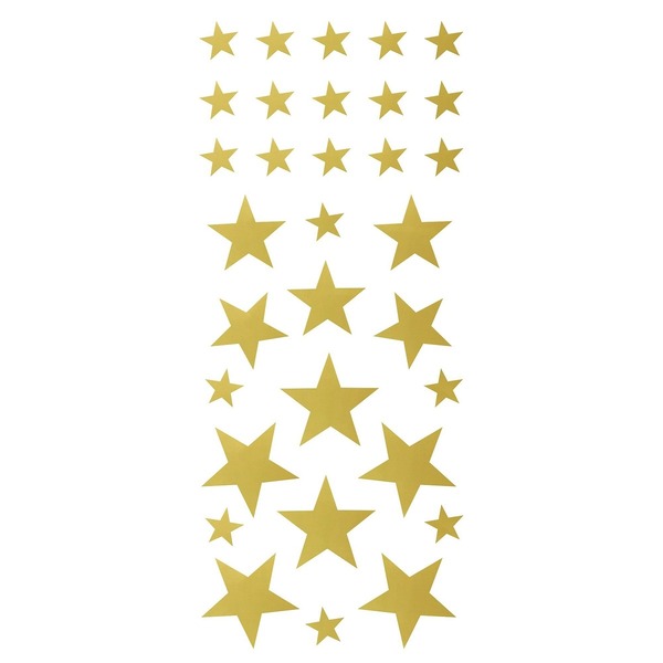 Stickers Stjerner Gull 4 Ark