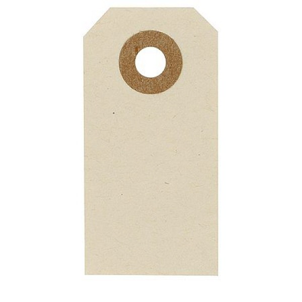 Manila Tags Creme 3x6cm 20stk