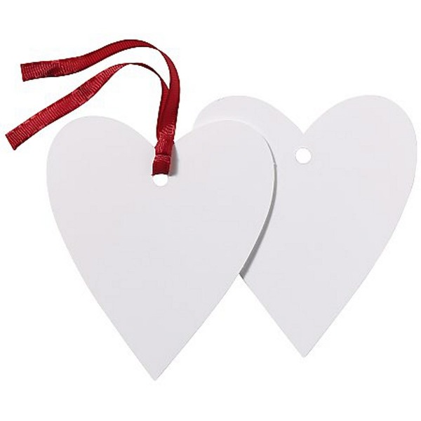 Tags Hjerter Hvite 24 Stk