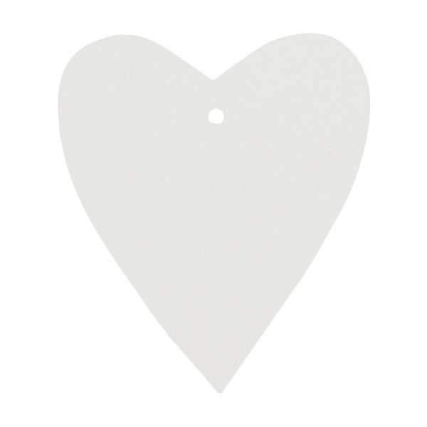 Tags Hjerter 24 Stk. Elfenbein
