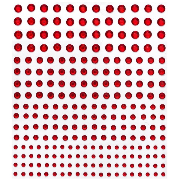 Rhinestone Stickers Rød