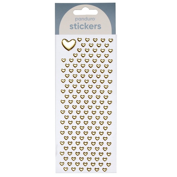 Puffy Stickers Gullhjerter